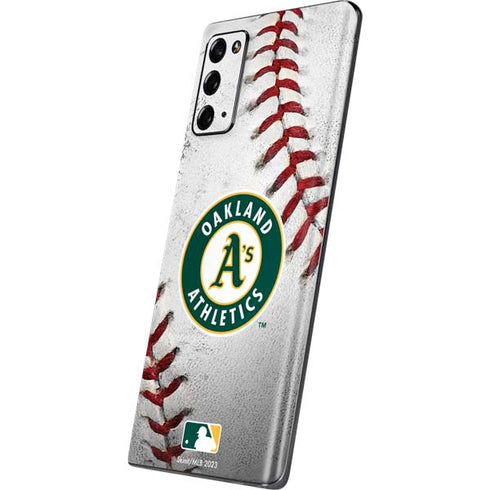 MLB Oakland Athletics Game Ball Galaxy Note20 5G Skin